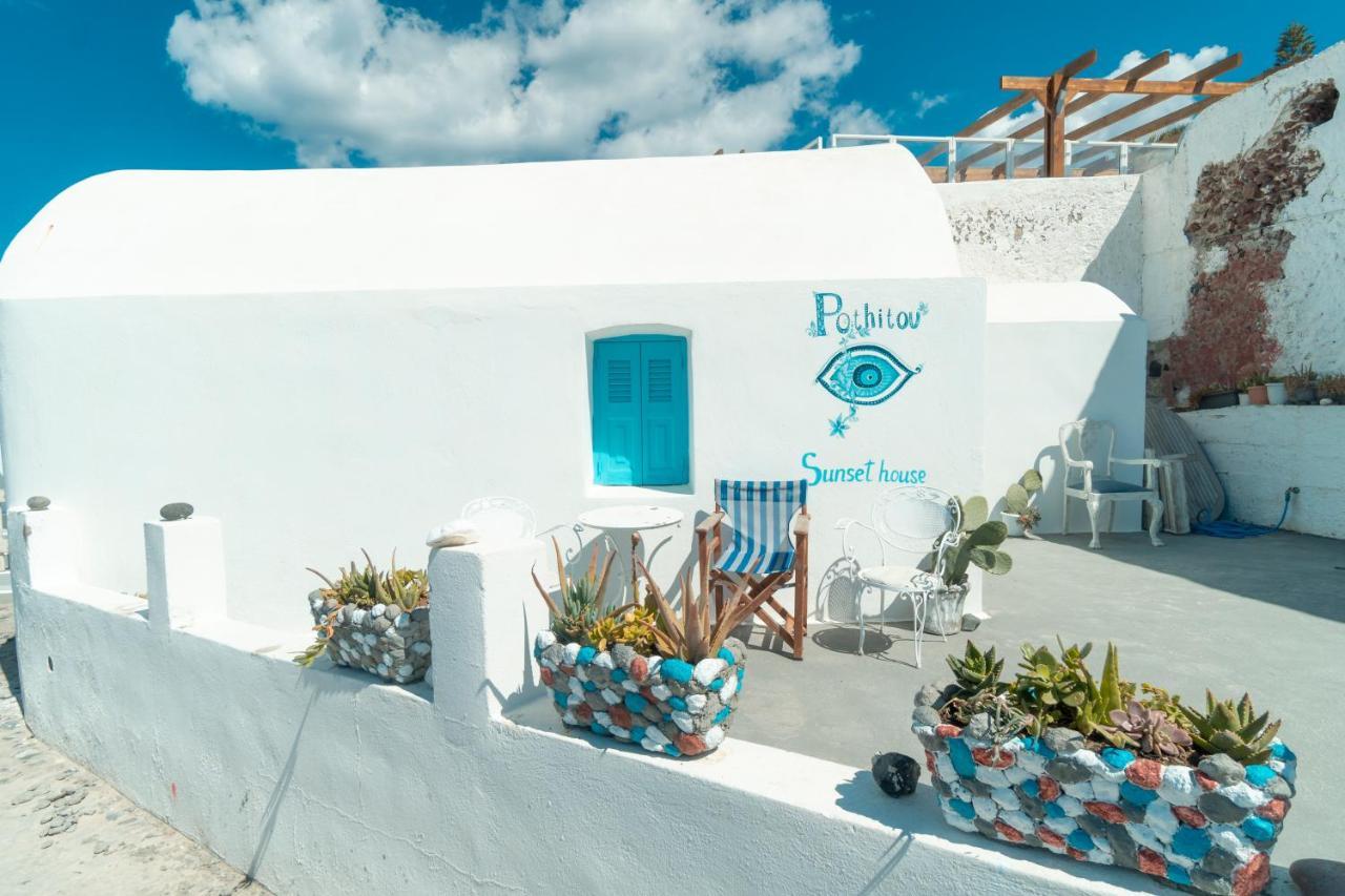 Вилла Oia Sunset House Pothitou Экстерьер фото